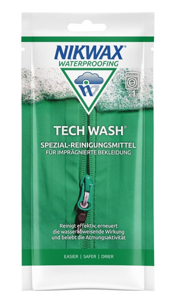 Nikwax Tech Wash - Einwaschbare Pflege für imprägnierte Textilien 100ml